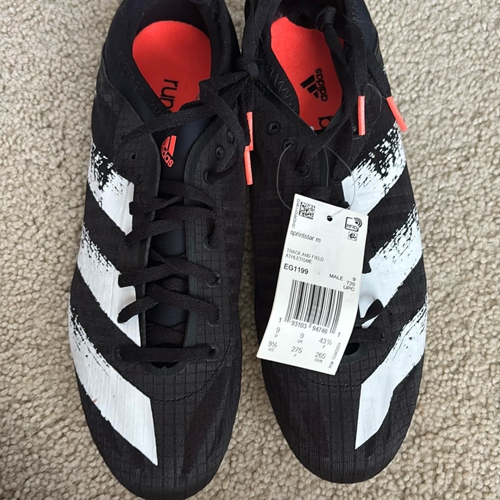 Adidas Sprintstar Track & Field Sprinting Spike Mens Shoes Size 9.5